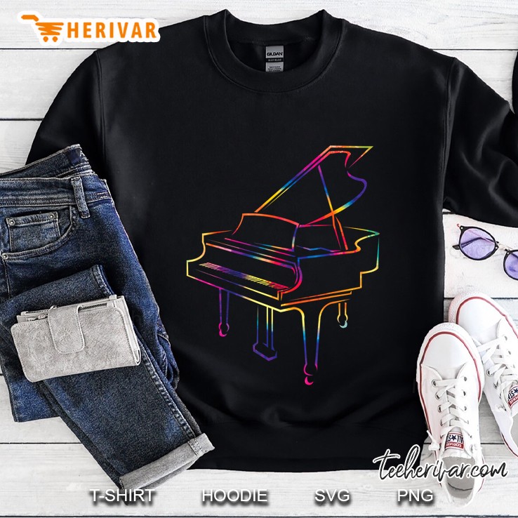 Piano Player Multicolor Tie Dye Piano Sweatshirt