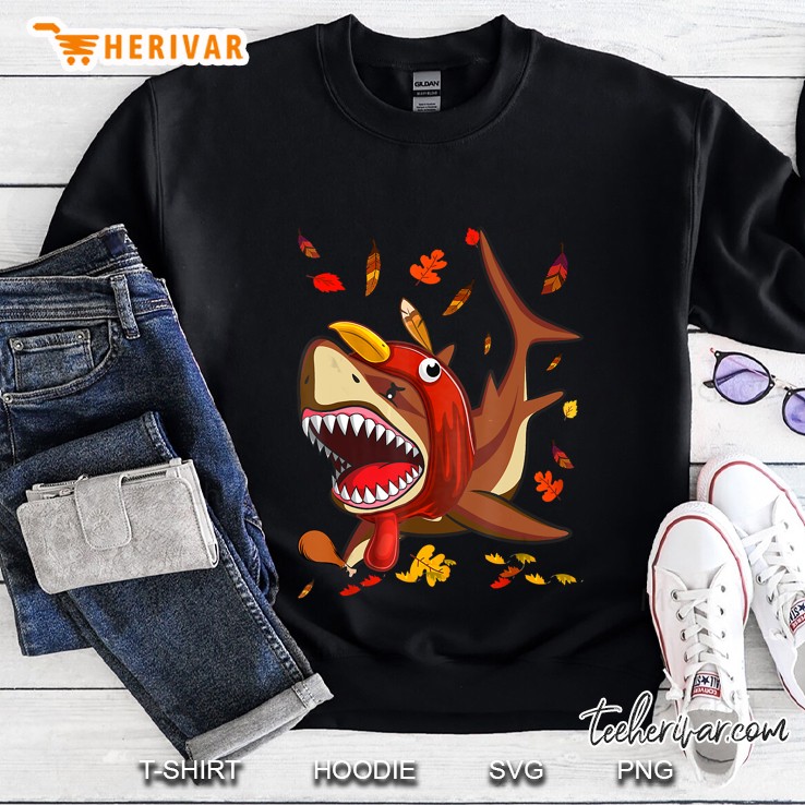 Turkey Shark Funny Thanksgiving Sweatshirt