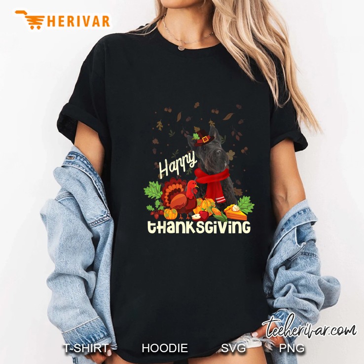 Happy Thanksgiving Pilgrim Scottish Terrier Ladies Tee