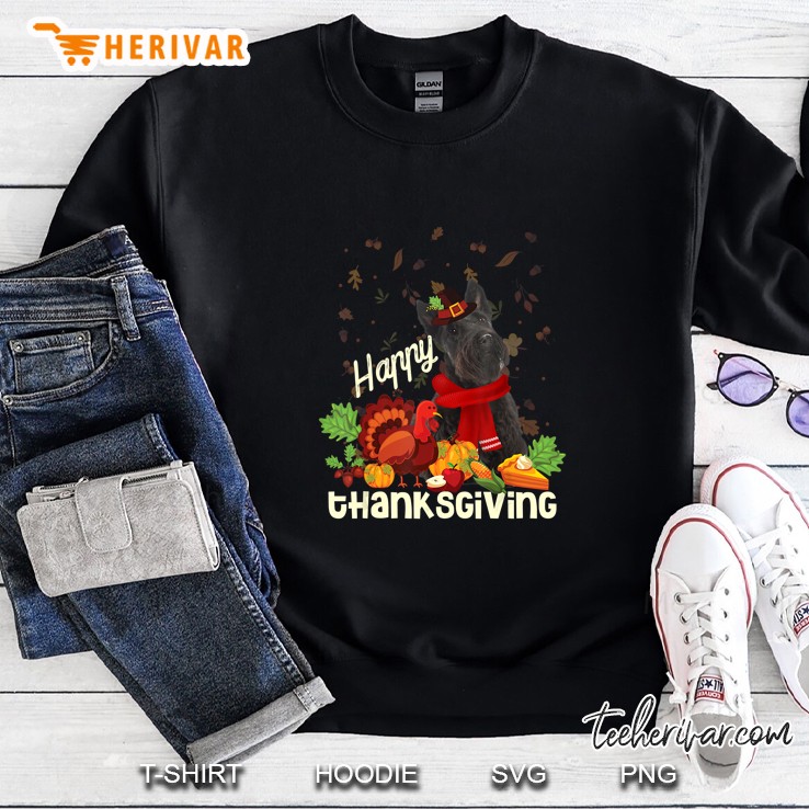 Happy Thanksgiving Pilgrim Scottish Terrier Sweatshirt