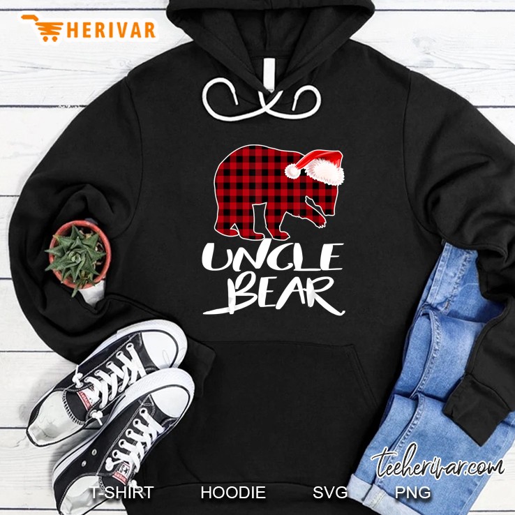 Uncle Bear Plaid Christmas Hoodie
