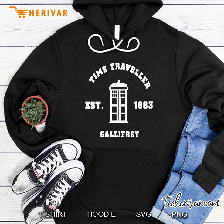 Time Traveller Gallifrey Est 1963 Hoodie