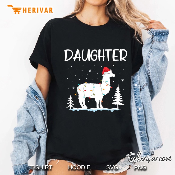 Daughter Llama Christmas Ladies Tee