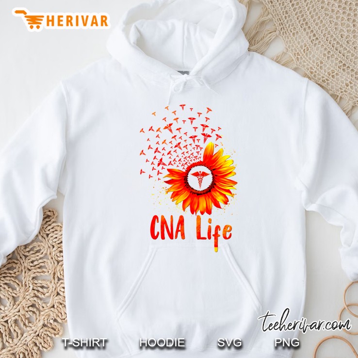 CNA Life Sunflower Dandelion White Version2 Hoodie