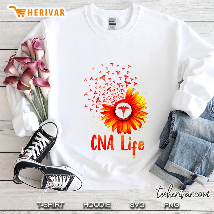 CNA Life Sunflower Dandelion White Version2 Sweatshirt