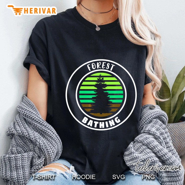 Forest Bathing Evergreen Trees Environment Vintage Version Ladies Tee