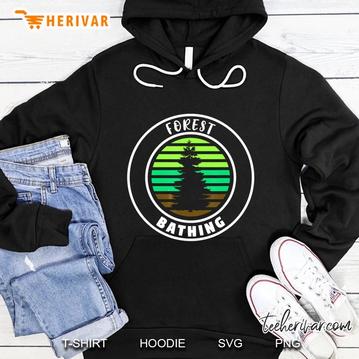 Forest Bathing Evergreen Trees Environment Vintage Version Hoodie