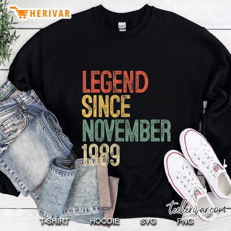 Legend Since November 1989 Vintage Version Sweatshirt