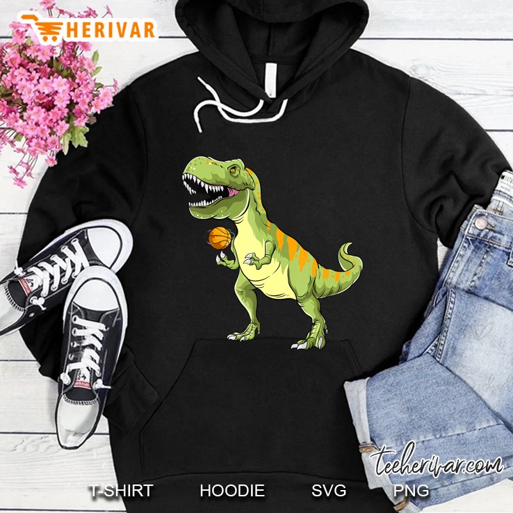 Dinosaur T-Rex Basketball Hoodie