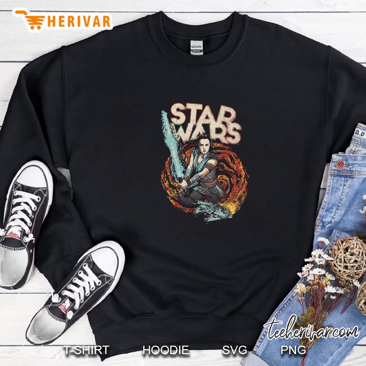 Star Wars The Rise Of Skywalker Rey Retro Swirl Sweatshirt