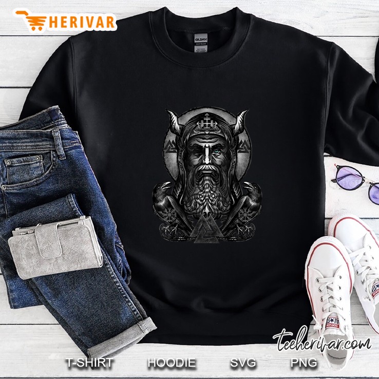 Odin Viking With Huginn & Muninn Ravens Sweatshirt
