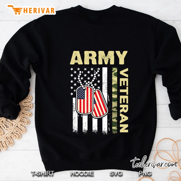Army Veteran American Flag Camo Version2 Sweatshirt