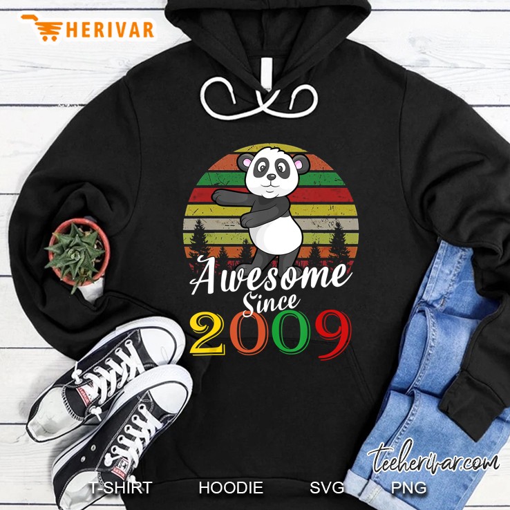 Awesome Since 2009 Flossing Panda Vintage Version Hoodie