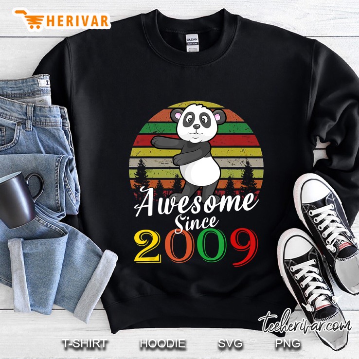 Awesome Since 2009 Flossing Panda Vintage Version Sweatshirt