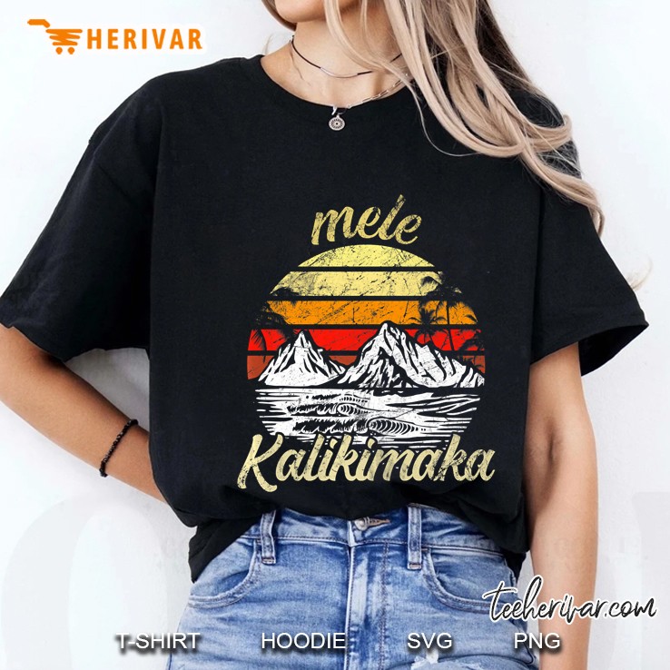 Mele Kalikimaka Hawaii Vintage Version Ladies Tee