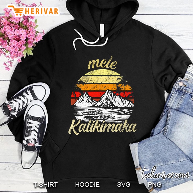 Mele Kalikimaka Hawaii Vintage Version Hoodie