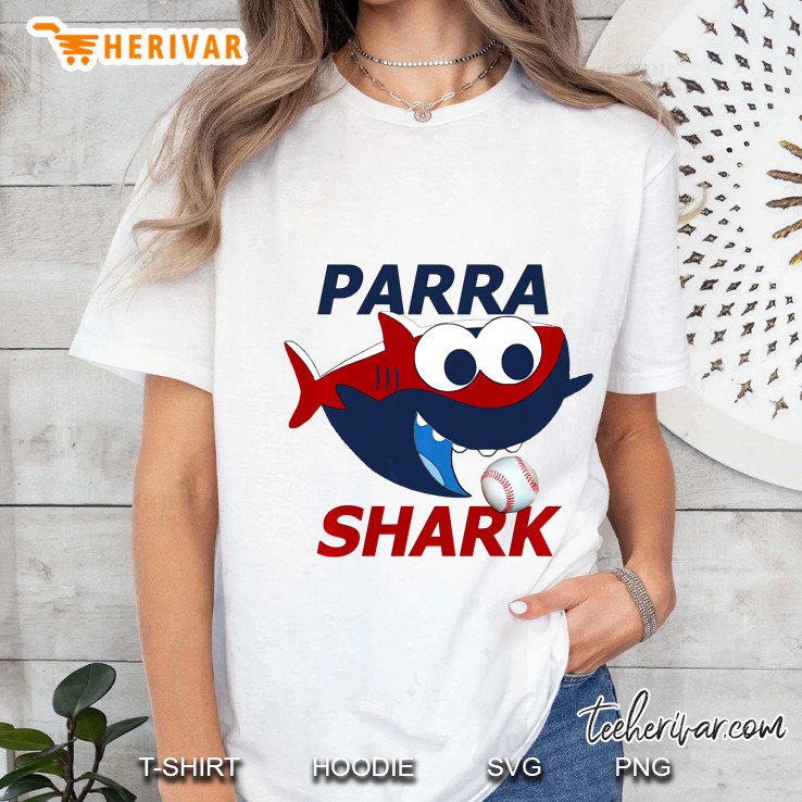 Parra Shark Baseball White Version Ladies Tee