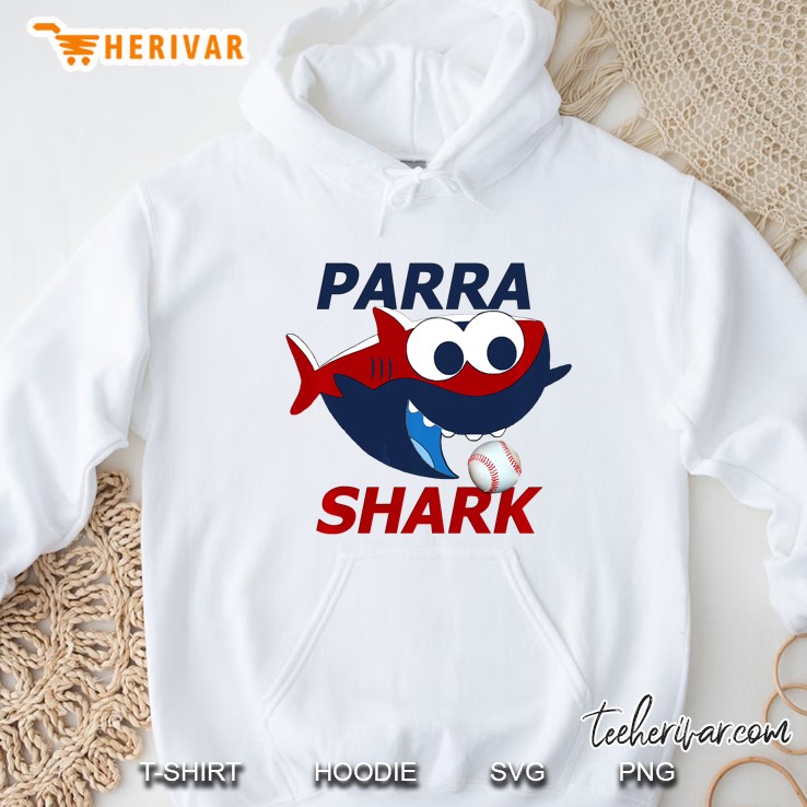 Parra Shark Baseball White Version Hoodie