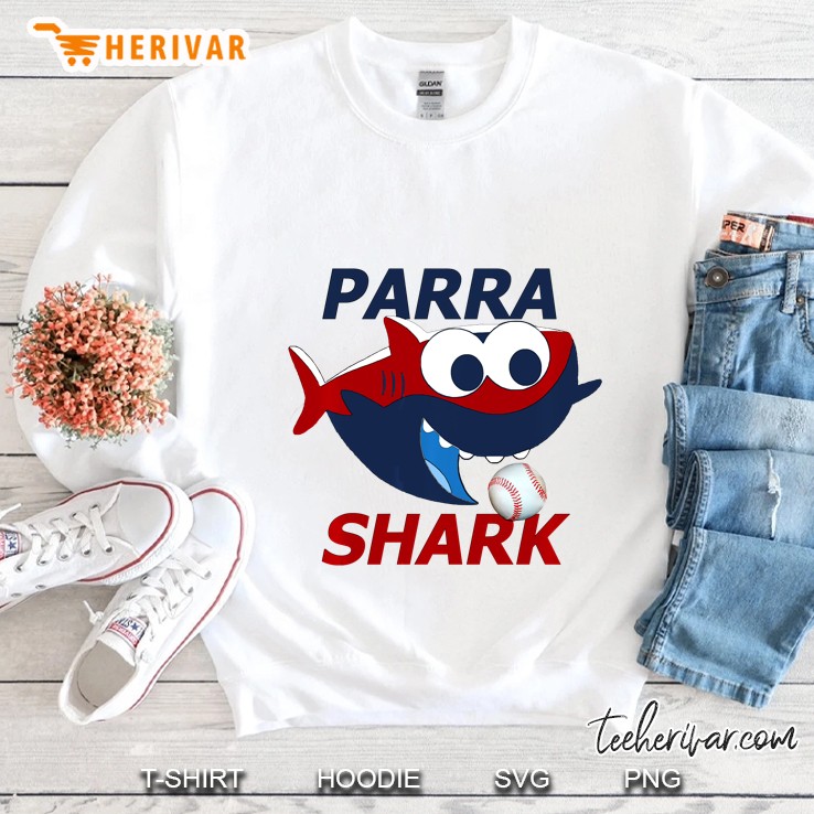 Parra Shark Baseball White Version Sweatshirt