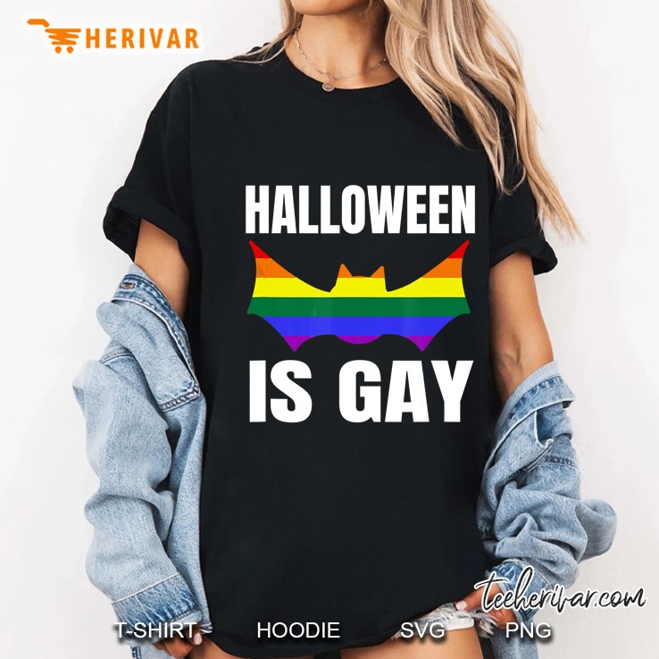 Halloween Is Gay LGBT Pride Ladies Tee