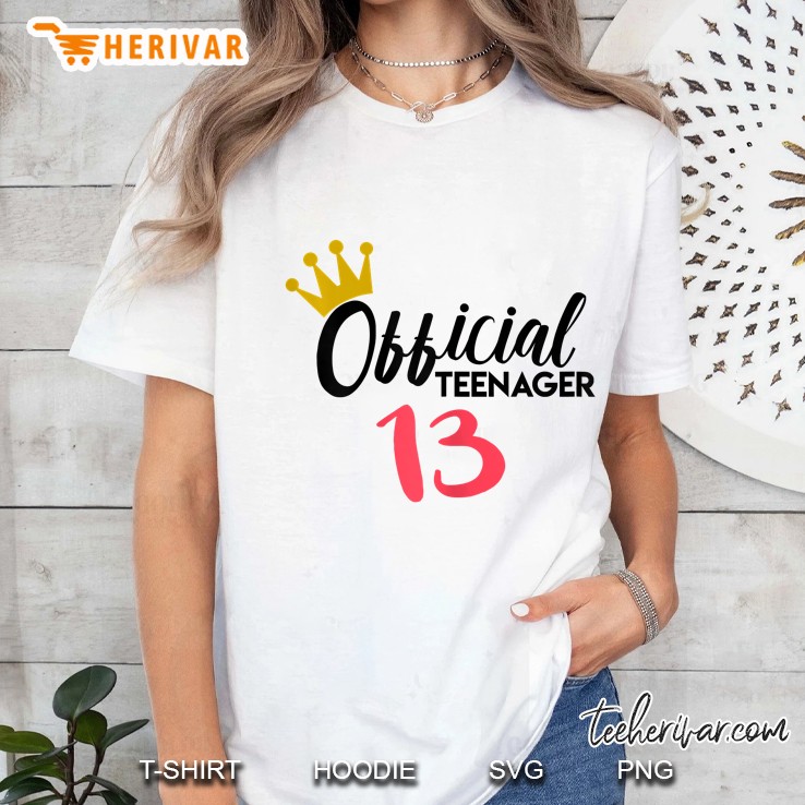 Official 13 Teenager White Version Ladies Tee
