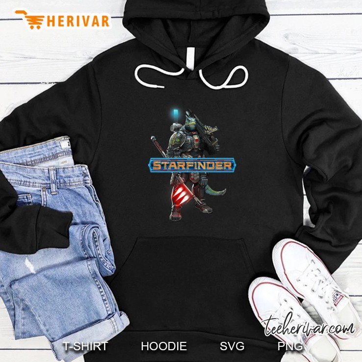 Starfinder Raia The Technomancer Front Black Version Hoodie