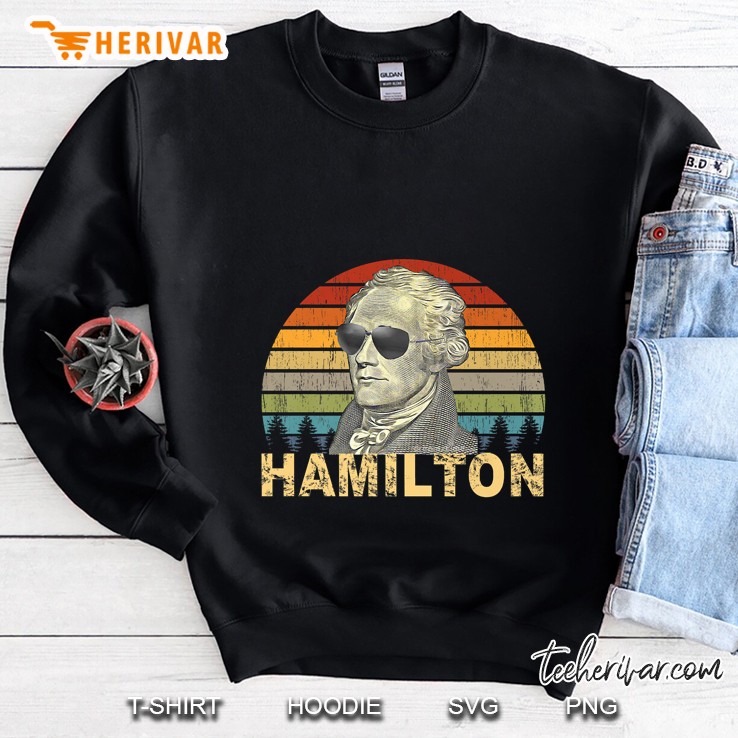 Hamilton Wearing Sunglasses Vintage Version Sweatshirt