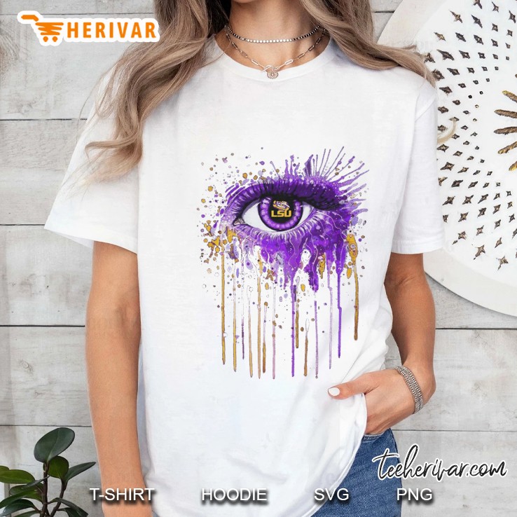 LSU Tigers Tigers Eye White Version Ladies Tee