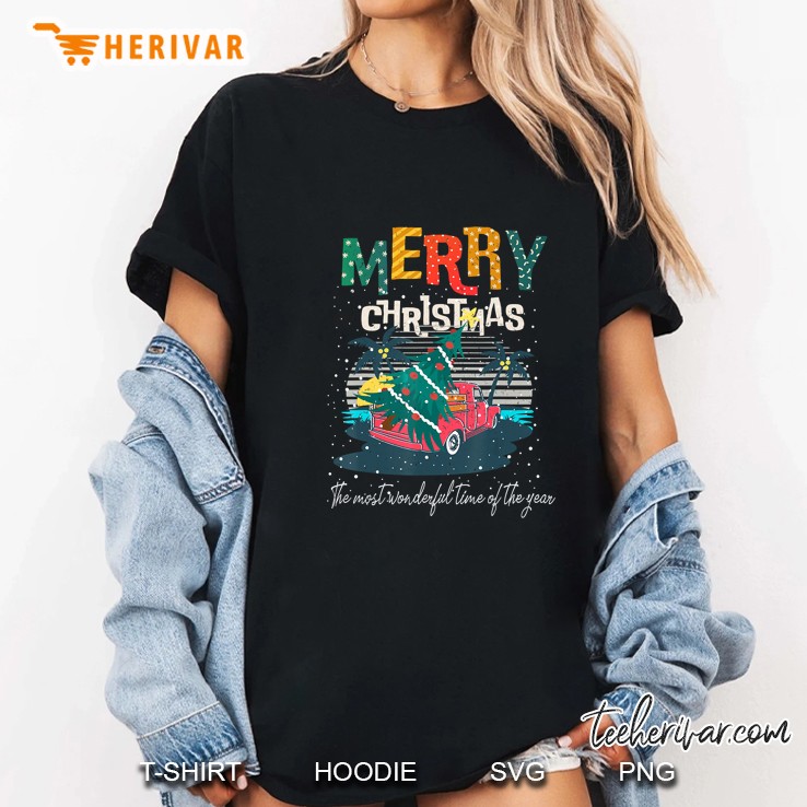 Merry Christmas The Most Wonderful Time Of The Year Ladies Tee