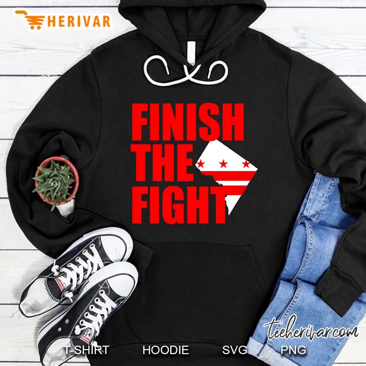 Finish The Fight Washington Baseball Version2 Hoodie