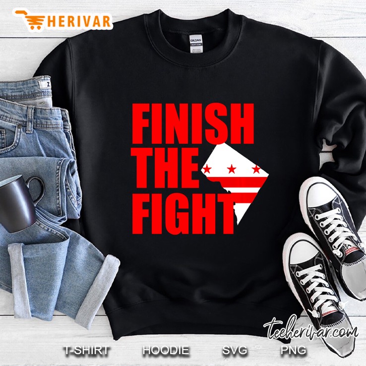 Finish The Fight Washington Baseball Version2 Sweatshirt