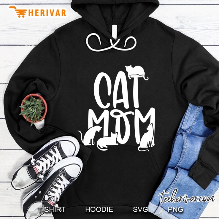 Cat Mom Multiple Cats Hoodie