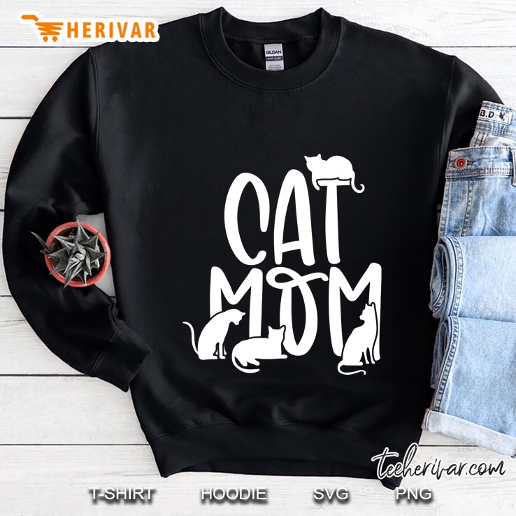 Cat Mom Multiple Cats Sweatshirt