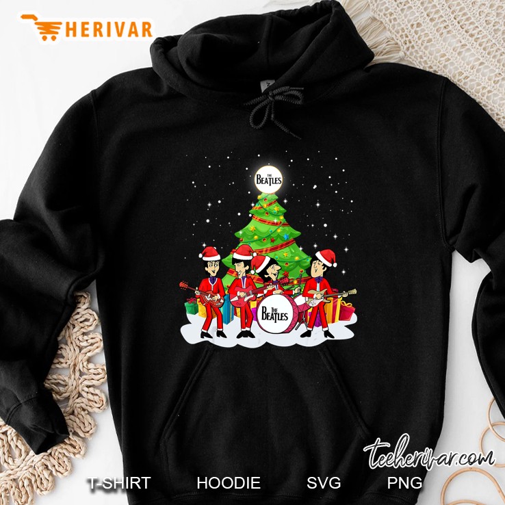 The Beatles Santa Costume Christmas Version Hoodie