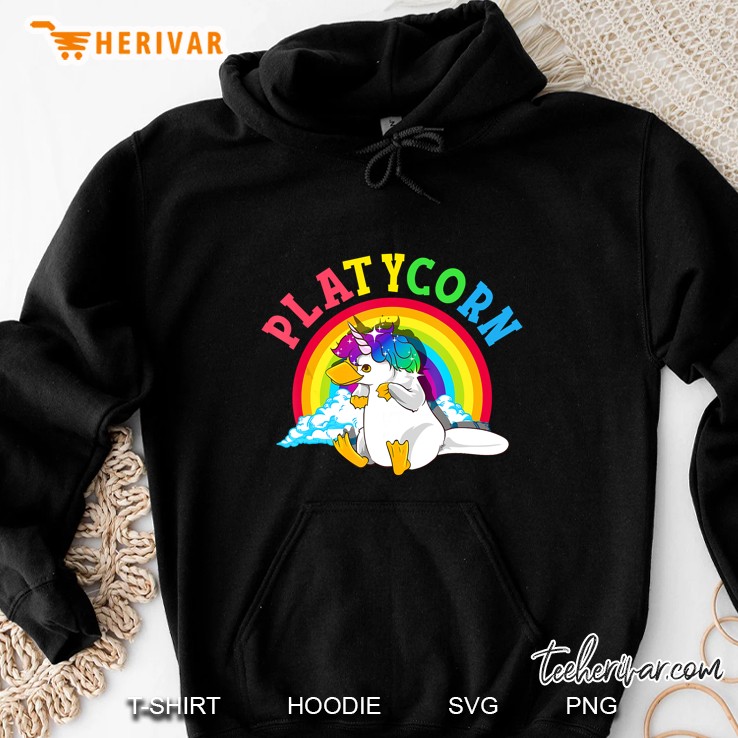 Platycorn Rainbow Unicorn Platypus Hoodie