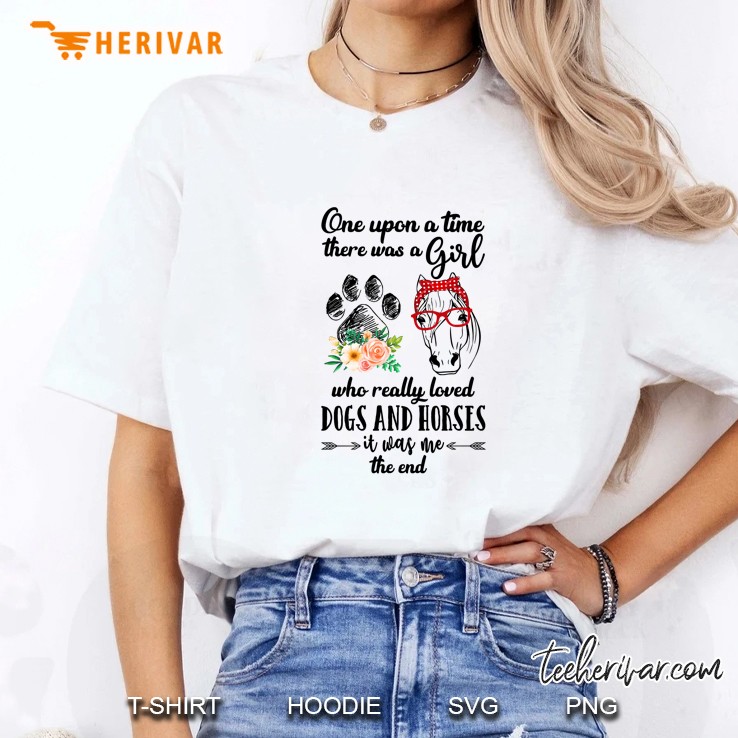 Once Upon A Time There Was A Girl Who Really Loved Dogs And Horses Version Ladies Tee