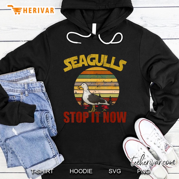 Seagulls Stop It Now Vintage Version Hoodie