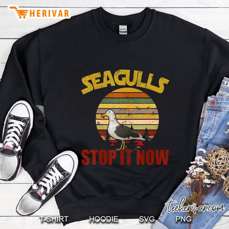 Seagulls Stop It Now Vintage Version Sweatshirt