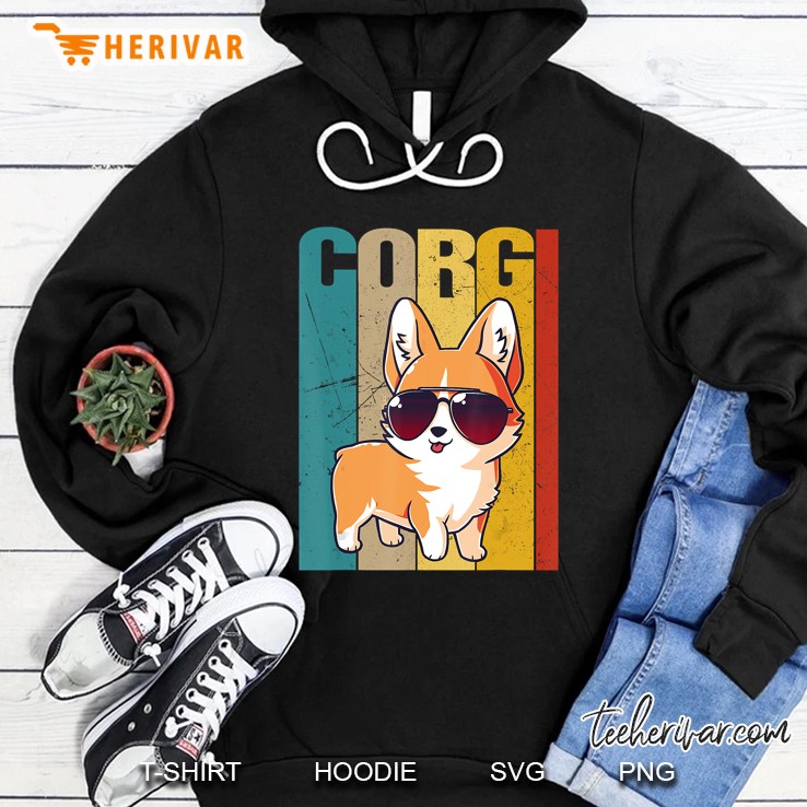 Corgi Lovers Vintage Version Hoodie