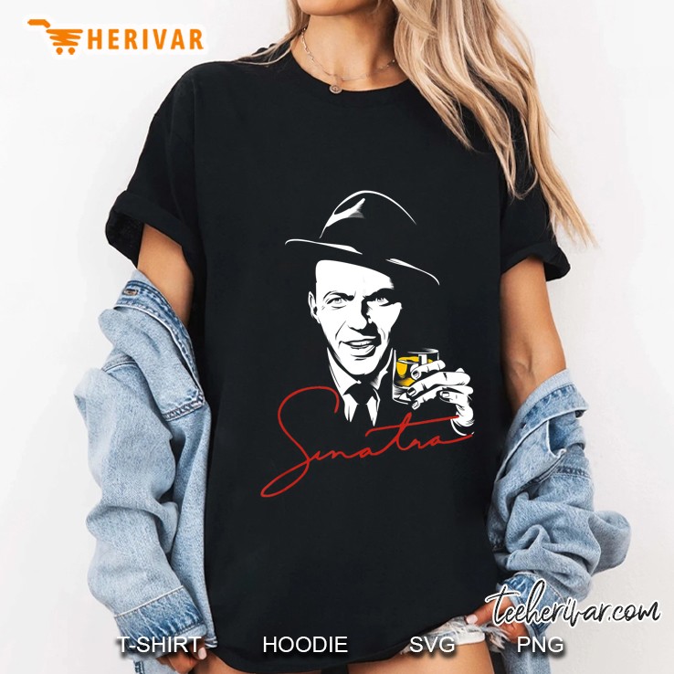 Frank Sinatra Portrait Drawing Ladies Tee