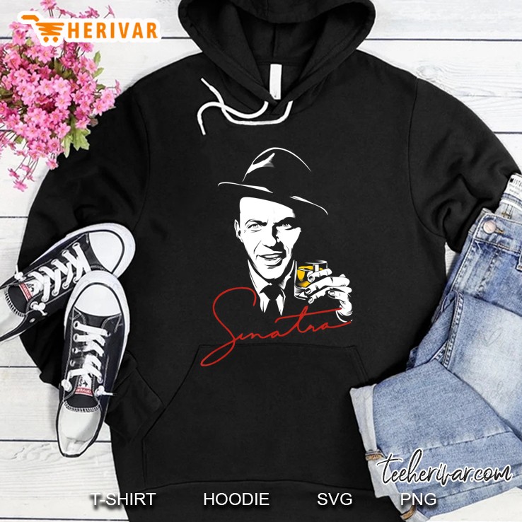 Frank Sinatra Portrait Drawing Hoodie