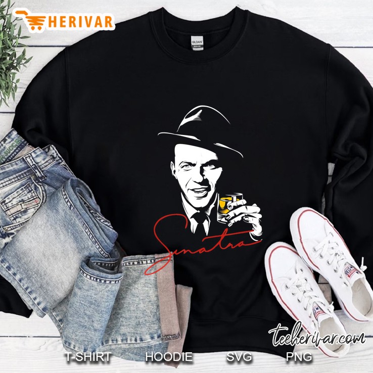 Frank Sinatra Portrait Drawing Sweatshirt