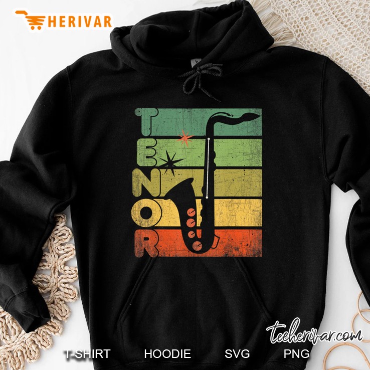 Tenor Saxophone Vintage Version Hoodie