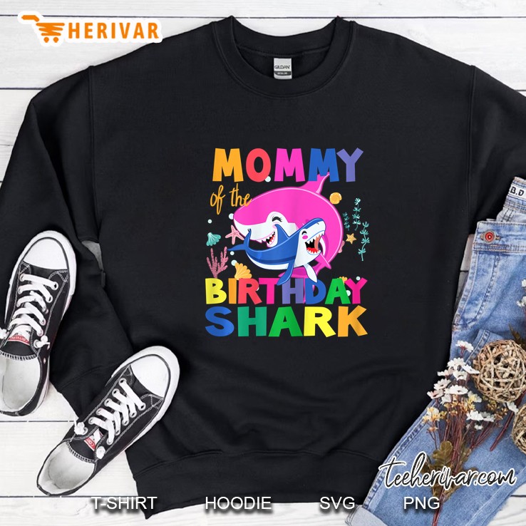 Mommy Of The Birthday Shark Sweatshirt