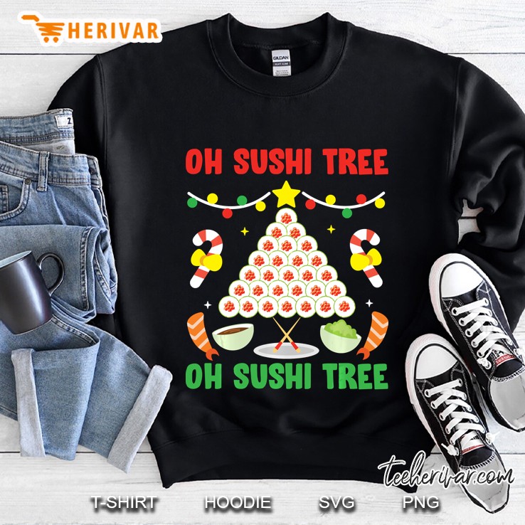 Oh Sushi Tree Oh Sushi Tree Christmas Sweatshirt