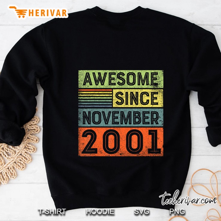 Awesome Since November 2001 Vintage Version Sweatshirt