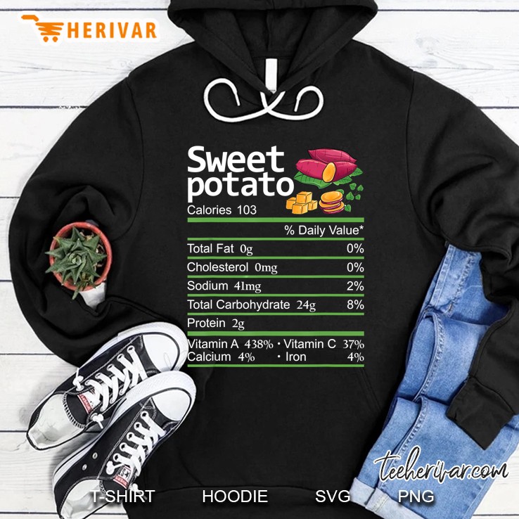 Sweet Potato Nutrition Facts Thanksgiving Version2 Hoodie