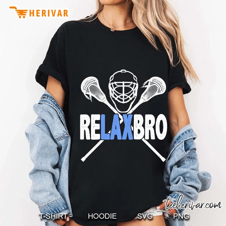 Relax Bro Lacrosse Player Ladies Tee