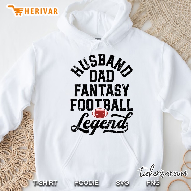 Husband Dad Fantasy Football Legend White Version Hoodie
