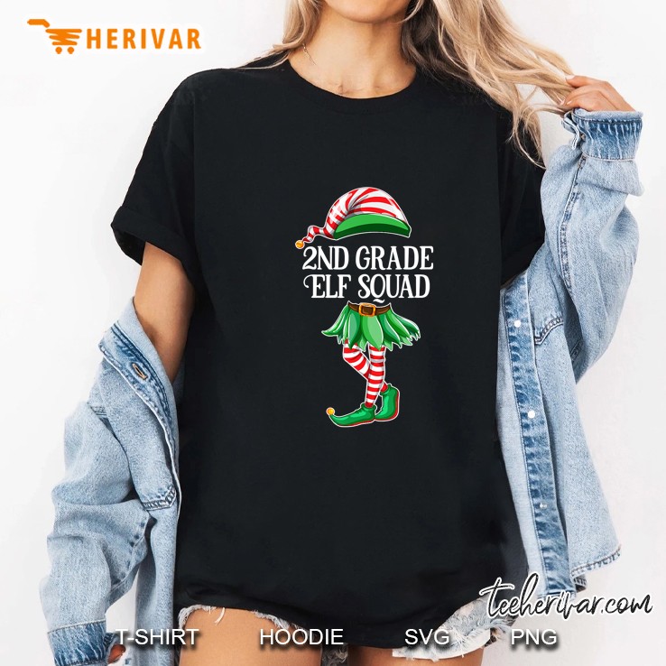 2nd Grade Elf Squad Christmas Ladies Tee